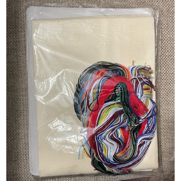 Dimensions 8716 Christmas Cross Stitch Kit Celebrating Snowmen Tree Skirt Table - Picture 2 of 3